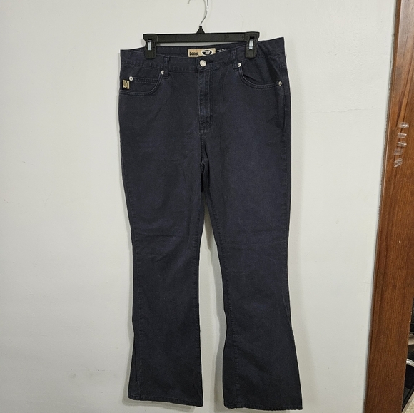 Y2K navy blue flare Bongo khakis. Size 13. - Picture 1 of 3
